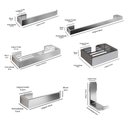 Ver mais imagens de Kit Acessórios Banheiro Completo 6 Peças Inox Lavabo Premium - Cromado - Lojas RPM
