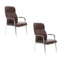 Ver imagem 1 de Kit Com 2 Cadeira Fixa Estofada W-80A