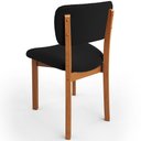 Ver imagem 7 de Kit 04 Cadeiras para Sala de Jantar Cozinha Living Estofada Dara L02 Bouclê Preto - Lyam Decor