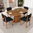 Ver imagem 2 de Kit 04 Cadeiras para Sala de Jantar Cozinha Living Estofada Dara L02 Bouclê Preto - Lyam Decor