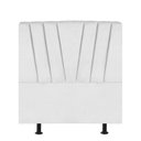 Ver imagem 2 de Cabeceira Estofada Bélgica 100CM Solteiro Suede Branco - D A DECOR