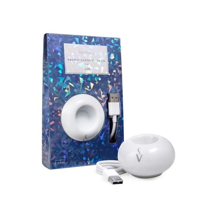 Aromatizador De Ambientes Portátil Usb Com Led - Via Aroma
