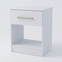 Ver imagem 3 de Mesa de Cabeceira 1 Gaveta 1 Nicho Brent Branco