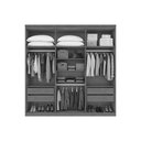 Ver imagem 3 de Guarda Roupa Casal 6 Portas (2 C- Espelho) e 4 Gavetas Alonzo New Amêndoa - Lopas