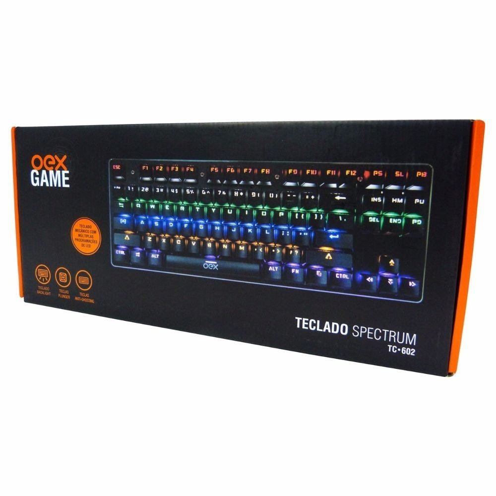 Teclado Gamer Spectrum Oex Mecânico Profissional USB Tc602 - 2