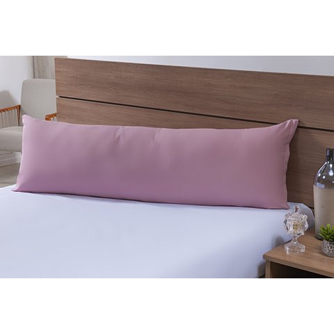 Fronha para Travesseiro de Corpo 1,40mx45cm 100% Algodão 200 Fios Rosê