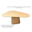 Ver imagem 3 de Mesa de Jantar Cone Triangular Orgânica Emma 120x100cm Madeira
