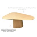 Ver imagem 3 de Mesa de Jantar Cone Triangular Orgânica Emma 120x100cm Madeira