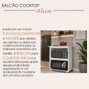 Ver imagem 5 de Balcão Cooktop com Abertura para 4 Bocas com Espaço para Micro-Ondas