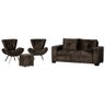 Conjunto Capri Sofa 3 Lugares 2 Poltronas Riad e Puff Finezzi - 1