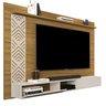 Painel de Tv Roma Nature de Mdf Suspenso para Sala com Nichos - 4