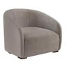Poltrona Decorativa Julia Suede Cappuccino - Lm Decor - 1