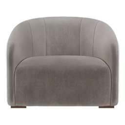 Poltrona Decorativa Julia Suede Cappuccino - Lm Decor - 2