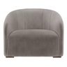 Poltrona Decorativa Julia Suede Cappuccino - Lm Decor - 2