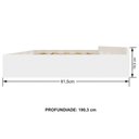 Ver imagem 3 de Cama Auxiliar Star Branco - Santos Andirá