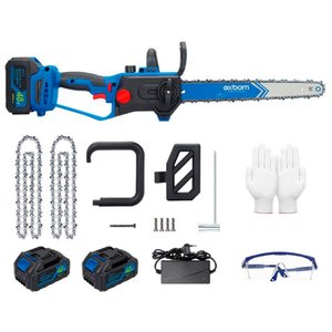 Motossera Elétrica Portátil Brushless 48v [12 Polegadas] 2 Baterias 20000mah +acessórios e Maleta