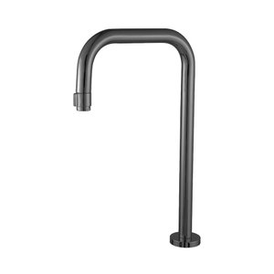 Torneira Lavatório Para Banheiro Slim Tube Onix Grafite Brilhante Luxo