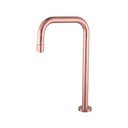 Ver imagem 1 de Torneira Para Lavatório De Mesa/ Bancada Slim Tube Rose Gold Square ¼ de volta 3493