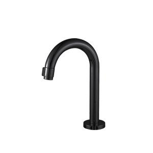 Torneira Lavatório Slim Tube Preto Fosco Baixa 3491