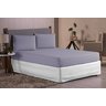 JOGO DE CAMA SONHOS QUEEN 3 PÇS - COR CINZA - 1