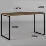 Mesa para Escritório Diretor Estilo Industrial 150x60 Vintage - 2