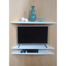 Conjunto de Prateleiras Suporte de Canto Bancada para TV até 40" Branco - 1