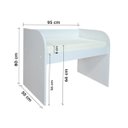 Ver imagem 4 de Mini Berço Moisés Acoplado para Lateral de Cama com Colchão Branco