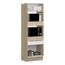 Ver imagem 2 de Paneleiro Torre Quente 3 Portas 1 Gaveta com Modulado Slim Decibal