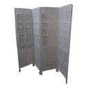 Ver imagem 1 de Biombo Indiano/madeira Maciça 2mt/ Qualidade Garantida Branco
