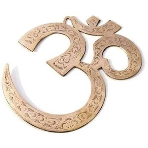 Simbolo Om Metal Decoração 17cm