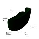 Ver imagem 6 de Kit 2 Poltronas e 1 Namoradeira Aisha Orgânica Veludo Verde Escuro - Desk Design