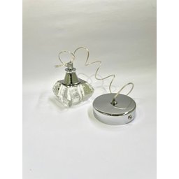 Lustre Pendente de Vidro Delicado Luxo para Bancada Quarto Cabeceira Escritório Lavabo Inl63 - 4