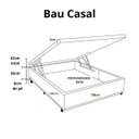 Ver imagem 5 de Box Baú Casal Blindado na Chapa de Madeira  - Corino Marrom