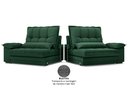 Ver imagem 7 de Sofá Bergamo 2,30m Assento Retrátil e Reclinável Velosuede Verde - Netsofás