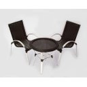 Ver imagem 2 de Jogo 2 Cadeiras e Mesa para Área Piscina lazer - Preto