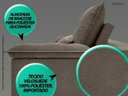 Ver imagem 6 de Sofá Bergamo 2,50M Assento Retrátil e Reclinável Velosuede Marrom - NetSofás