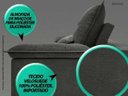 Ver imagem 6 de Sofá Bergamo 2,50M Assento Retrátil e Reclinável Velosuede Cinza - Netsofás