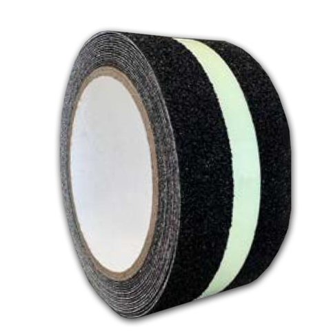 Fita Antiderrapante Faixa Neon Adesiva Piso 50mm x 20m Preto