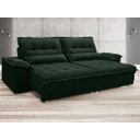 Ver imagem 2 de Sofá Bergamo 2,50M Assento Retrátil e Reclinável Velosuede Verde - NetSofás