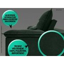 Ver imagem 6 de Sofá Bergamo 2,50M Assento Retrátil e Reclinável Velosuede Verde - NetSofás