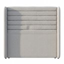 Ver imagem 2 de Cabeceira Estofada para Cama Box Casal Padrão Sasha 140cm Moderna Bouclê Cinza Claro - Desk Design