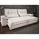 Ver imagem 2 de Sofá Bergamo 2,30m Assento Retrátil e Reclinável Velosuede Areia - Netsofás