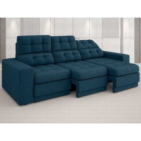 Sofá 3 Lugares Net Jobim Assento Retrátil e Reclinável 2,05m (L)