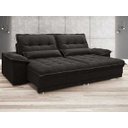 Ver imagem 2 de Sofá Bergamo 2,50M Assento Retrátil e Reclinável Velosuede Chocolate - NetSofás