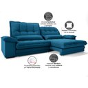 Ver imagem 6 de Sofá Bergamo 2,10m Assento Retrátil e Reclinável Velosuede Royal - Netsofás