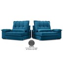 Ver imagem 7 de Sofá Bergamo 2,10m Assento Retrátil e Reclinável Velosuede Royal - Netsofás