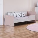Ver imagem 1 de Mini Cama Infantil com Proteção Lateral 1590 Baby Rosa/Branco