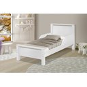 Ver imagem 4 de Caminha Infantil Meli Mdf Pes de Madeira Branco com Colchão