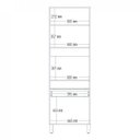 Ver imagem 3 de Paneleiro Torre Quente 3 Portas 1 Gavetas com Pés Modulado Slim Decibal
