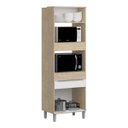 Ver imagem 2 de Paneleiro Torre Quente 3 Portas 1 Gavetas com Pés Modulado Slim Decibal